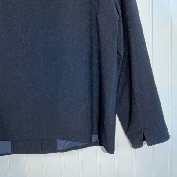 Reflections Of Dallas Blazer Women 18 Navy Button Down Long Sleeve Office Attire - Picture 9 of 11
